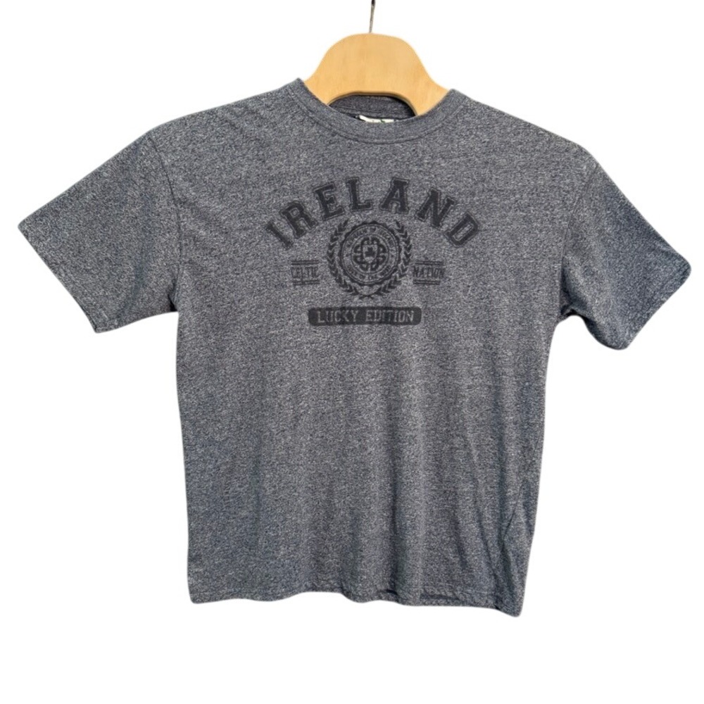 Irish Memories Ireland Celtic Nation Lucky Edition Blue Heather Tee Shirt XL